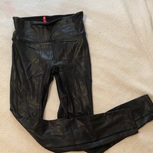 Spanx leather leggings